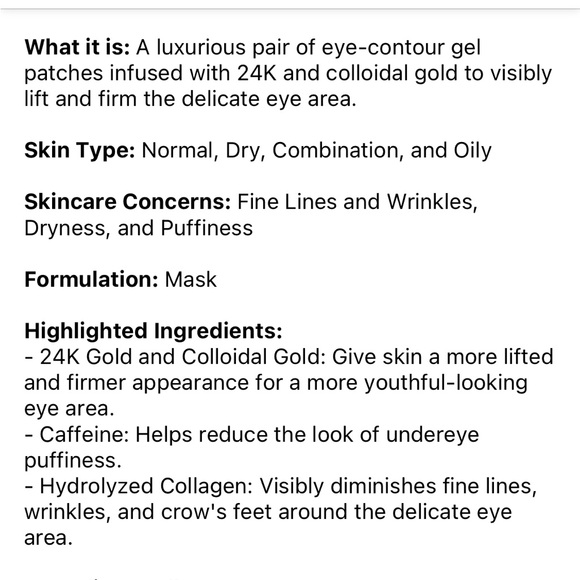 🆕 Peter Thomas Roth 24K Gold Luxury Lift & Firm Hydra-Gel Eye Patches - Picture 8 of 9